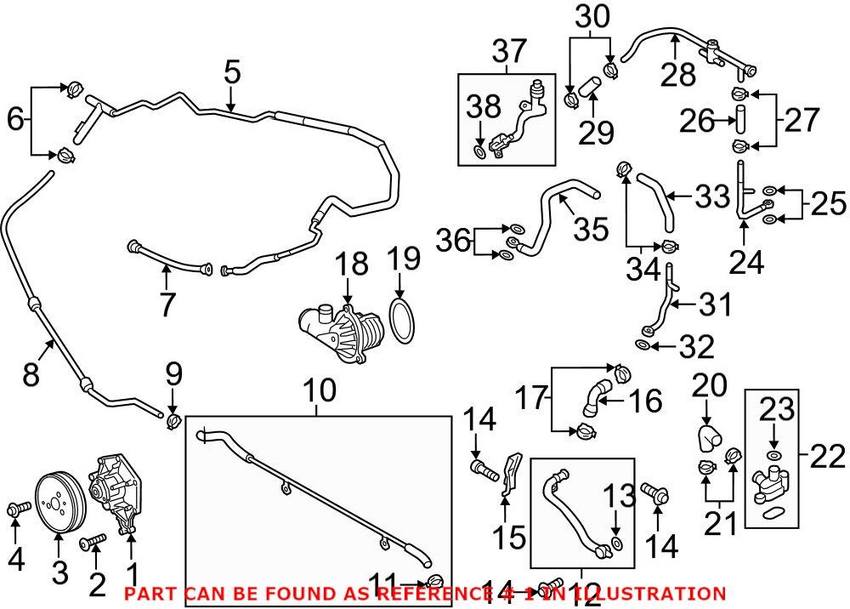 Porsche Water Pump 95810603341